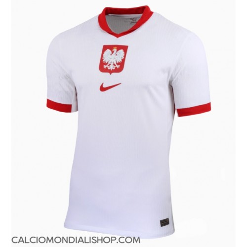 Maglie da calcio Polonia Prima Maglia Europei 2024 Manica Corta